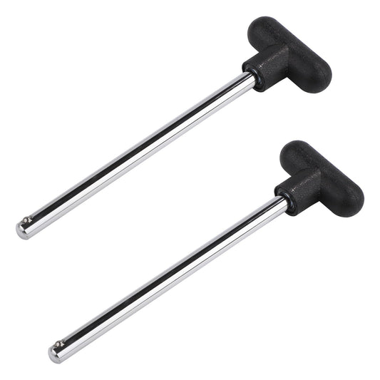 NQEUEPN 2pcs T-Shaped Weight Stack Pin Pin Tensile 3/8 Inch Diameter 6 Inch Locking Space Gym Machine Bench Total Pin Extender Weight Selector Pin for Home Gym Exercise Workout Accessories
